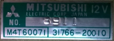 Mitsubishi M4T60071 31766-20010